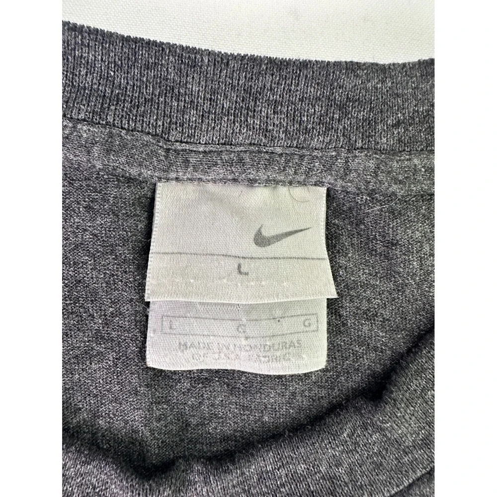 Nike Gray‎ T Shirt Mens Large Crew Neck Short Sleeve Classic Everyday Tee Worn